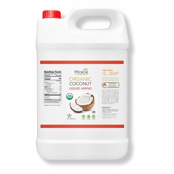 Miracle Palm Organic Coconut Liquid Aminos - 1 Gallon